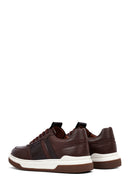 Erkek Kahverengi Bağcıklı Deri Sneaker | Derimod Erkek Kahverengi Bağcıklı Deri Sneaker | Derimod