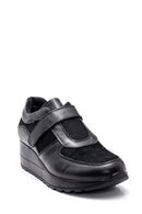 Women's Black Wedge Heel Comfort Leather Shoes | Derimod Women's Black Wedge Heel Comfort Leather Shoes | Derimod