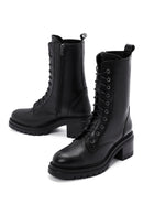 Women's Black Leather Boots | Derimod Women's Black Leather Boots | Derimod
