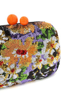 Woman Multicolored Chain Strap Sequin Mini Box Evening Bag | Derimod Woman Multicolored Chain Strap Sequin Mini Box Evening Bag | Derimod