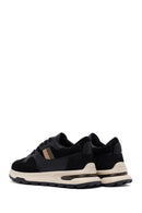 Erkek Siyah Bağcıklı Kalın Tabanlı Deri Sneaker | Derimod Erkek Siyah Bağcıklı Kalın Tabanlı Deri Sneaker | Derimod