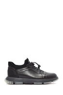 Men's Black Lace-up Leather Sneaker | Derimod Men's Black Lace-up Leather Sneaker | Derimod
