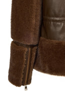 Sevilla Woman Brown Notched Collar Teddy Coats | Derimod Sevilla Woman Brown Notched Collar Teddy Coats | Derimod