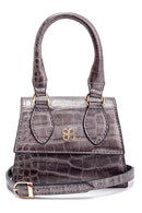 Women's Crocodile Patterned Mini Handbag | Derimod Women's Crocodile Patterned Mini Handbag | Derimod