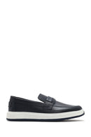 Erkek Lacivert Deri Loafer | Derimod Erkek Lacivert Deri Loafer | Derimod