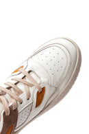 Kadın Bej Deri Süet Detaylı Sneaker | Derimod Kadın Bej Deri Süet Detaylı Sneaker | Derimod