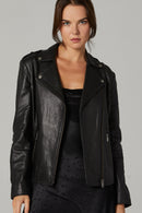 Sheila Women's Leather Jacket | Derimod Sheila Women's Leather Jacket | Derimod
