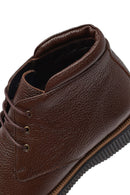 Men's Brown Lace-up Leather Boot | Derimod Men's Brown Lace-up Leather Boot | Derimod