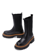 Women's Black Thick Soled Chelsea Boots | Derimod Women's Black Thick Soled Chelsea Boots | Derimod