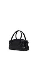 Woman Black Long Strap Snake Print Shoulder Bag | Derimod Woman Black Long Strap Snake Print Shoulder Bag | Derimod