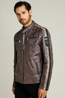 Formula Men's Leather Jacket | Derimod Formula Men's Leather Jacket | Derimod