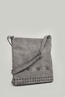 Women's Crossbody Bag with Staple Detail | Derimod Women's Crossbody Bag with Staple Detail | Derimod