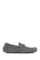 Men's Gray Suede Leather Loafer | Derimod Men's Gray Suede Leather Loafer | Derimod