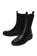 Women's Black Leather Chelsea Classic Boots | Derimod Women's Black Leather Chelsea Classic Boots | Derimod