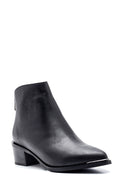Women's Leather Classic Mid Heel Boots | Derimod Women's Leather Classic Mid Heel Boots | Derimod