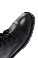 Women's Black Zippered Leather Boots | Derimod Women's Black Zippered Leather Boots | Derimod