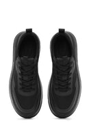 Erkek Siyah Bağcıklı Kalın Tabanlı Sneaker | Derimod Erkek Siyah Bağcıklı Kalın Tabanlı Sneaker | Derimod
