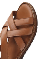 Kadın Taba Deri Comfort Sandalet | Derimod Kadın Taba Deri Comfort Sandalet | Derimod