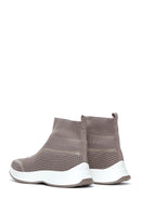 Women's Mink High Top Sneaker | Derimod Women's Mink High Top Sneaker | Derimod