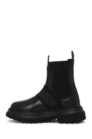 Harley Davidson Woman Black Nefud Thick-Soled Leather Chelsea Boots | Derimod Harley Davidson Woman Black Nefud Thick-Soled Leather Chelsea Boots | Derimod