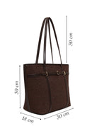 Woman Brown Straw Shoulder Bag | Derimod Woman Brown Straw Shoulder Bag | Derimod