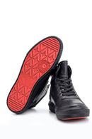 Men's Studded Detailed Leather Boots | Derimod Men's Studded Detailed Leather Boots | Derimod