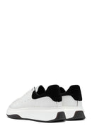 Erkek Beyaz Bağcıklı Deri Sneaker | Derimod Erkek Beyaz Bağcıklı Deri Sneaker | Derimod
