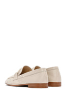 Kadın Bej Deri Casual Loafer | Derimod Kadın Bej Deri Casual Loafer | Derimod