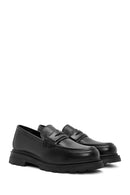 Women's Black Leather Masculine Loafer | Derimod Women's Black Leather Masculine Loafer | Derimod