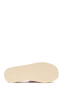 Woman Taba Thick-Soled Leather Slipper | Derimod Woman Taba Thick-Soled Leather Slipper | Derimod
