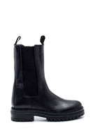 Women's Leather Long Chelsea Boots | Derimod Women's Leather Long Chelsea Boots | Derimod
