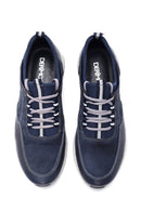 Men's Leather Nubuck Sneaker | Derimod Men's Leather Nubuck Sneaker | Derimod
