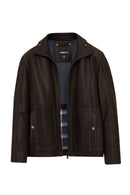 Costa Men's Brown Leather Jacket | Derimod Costa Men's Brown Leather Jacket | Derimod