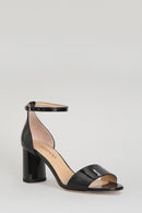 Patent Leather Women's Heeled Sandals | Derimod Patent Leather Women's Heeled Sandals | Derimod