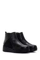 Women's Black Comfort Leather Boots | Derimod Women's Black Comfort Leather Boots | Derimod