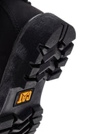 Caterpillar Women's Black Utah Fur Nubuck Leather Lace-up Boots | Derimod Caterpillar Women's Black Utah Fur Nubuck Leather Lace-up Boots | Derimod