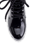 Women's Transparent Sole Patent Leather Boots | Derimod Women's Transparent Sole Patent Leather Boots | Derimod