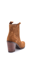 Women's Heeled Suede Leather Boots | Derimod Women's Heeled Suede Leather Boots | Derimod