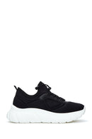 Women's Black Thick Soled Fabric Sneaker | Derimod Women's Black Thick Soled Fabric Sneaker | Derimod