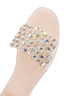Women's Beige Stone Jelly Slippers | Derimod Women's Beige Stone Jelly Slippers | Derimod