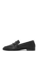 Women's Black Leather Casual Loafer | Derimod Women's Black Leather Casual Loafer | Derimod