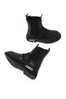 Harley Davidson Woman Black Nefud Thick-Soled Leather Chelsea Boots | Derimod Harley Davidson Woman Black Nefud Thick-Soled Leather Chelsea Boots | Derimod