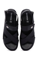 Kadın Siyah Comfort Sandalet | Derimod Kadın Siyah Comfort Sandalet | Derimod