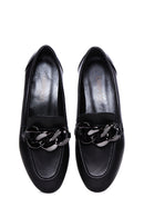 Women's Black Leather Buckle Loafer | Derimod Women's Black Leather Buckle Loafer | Derimod