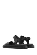 Women's Black Strappy Leather Sandals | Derimod Women's Black Strappy Leather Sandals | Derimod
