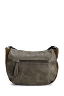 Women's Suede Detailed Shoulder Bag | Derimod Women's Suede Detailed Shoulder Bag | Derimod
