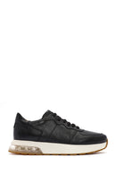 Men's Black Lace-up Leather Sneaker | Derimod Men's Black Lace-up Leather Sneaker | Derimod