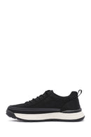 Erkek Siyah Bağcıklı Kumaş Sneaker | Derimod Erkek Siyah Bağcıklı Kumaş Sneaker | Derimod