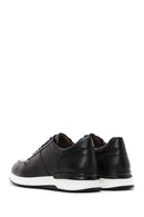 Men's Black Lace-Up Leather Casual Sneaker | Derimod Men's Black Lace-Up Leather Casual Sneaker | Derimod