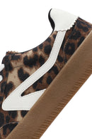 Kadın Leopar Bağcıklı Kalın Tabanlı Sneaker | Derimod Kadın Leopar Bağcıklı Kalın Tabanlı Sneaker | Derimod